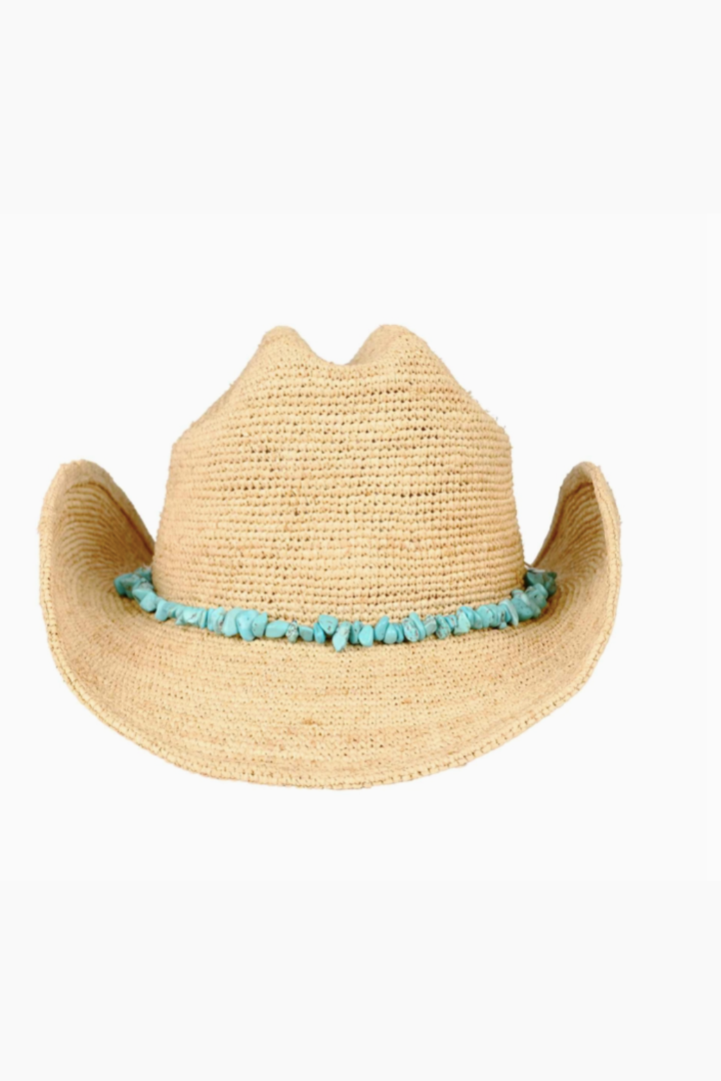 Coastal Cowgirl Beach Hat w/ Turquoise