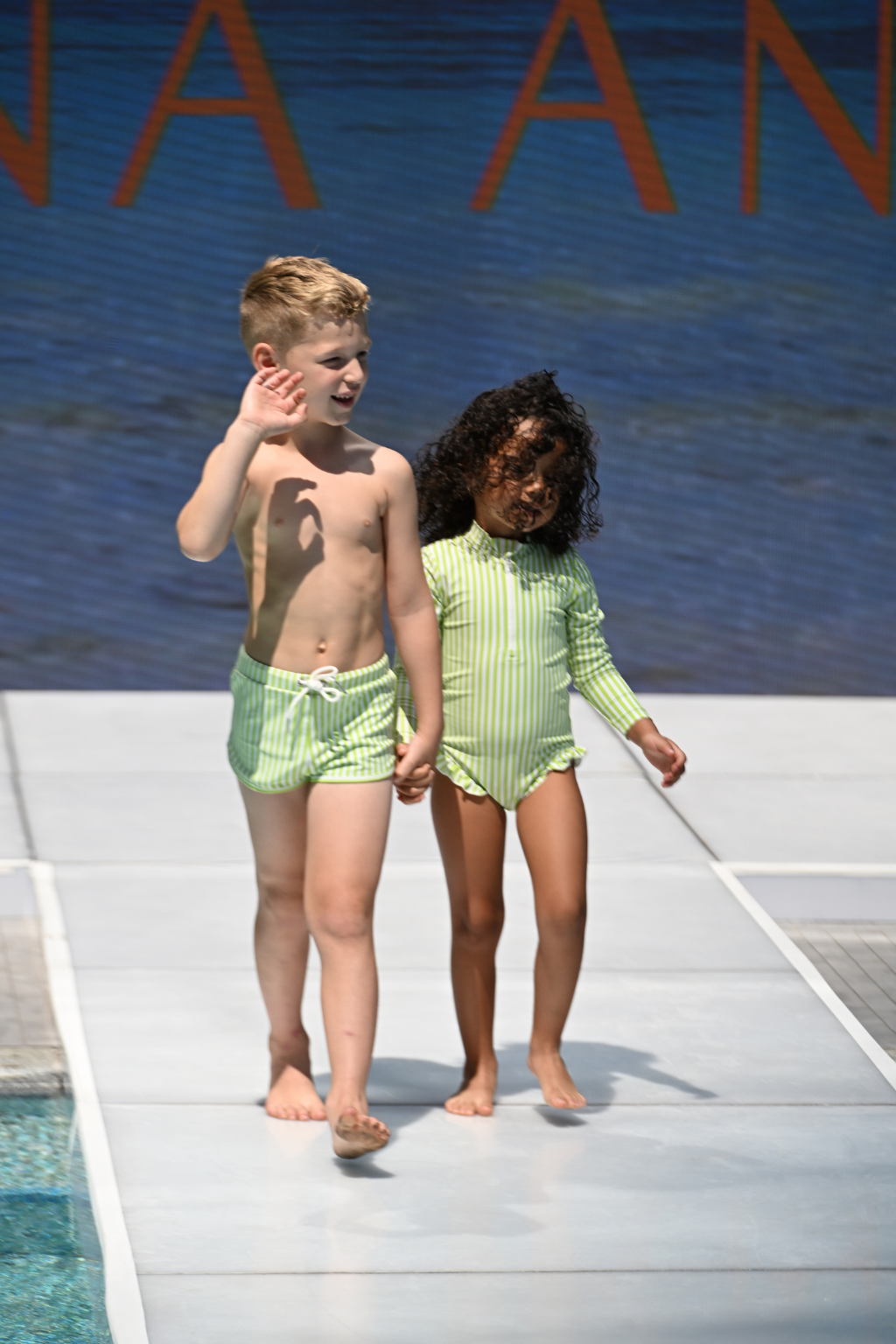 Green Stripes THE MINI ALEX - Kid&
