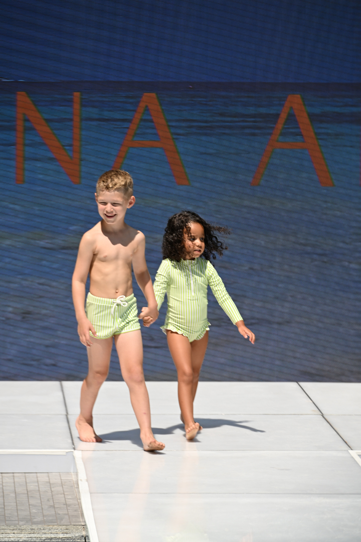 Green Stripes THE MINI ALEX - Kid&