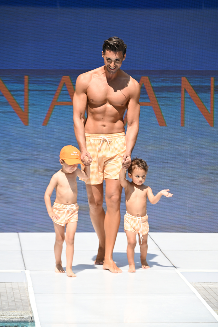 Orange Gingham THE MINI ALEX - Kid&