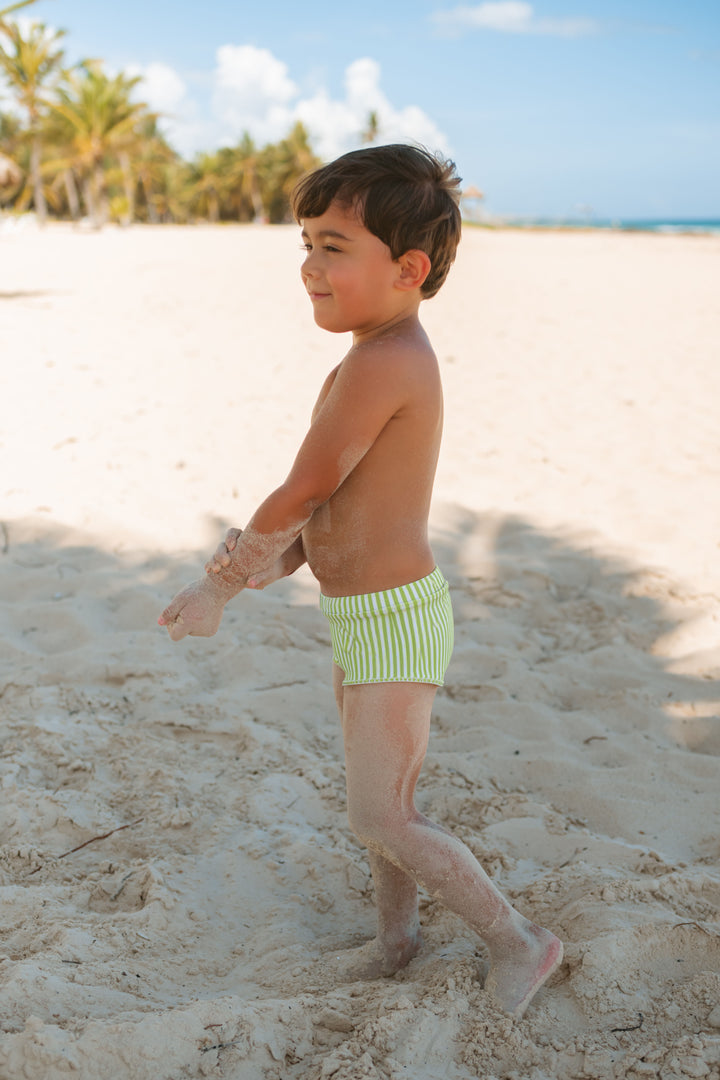 Green Stripes THE MINI ALEX - Kid&