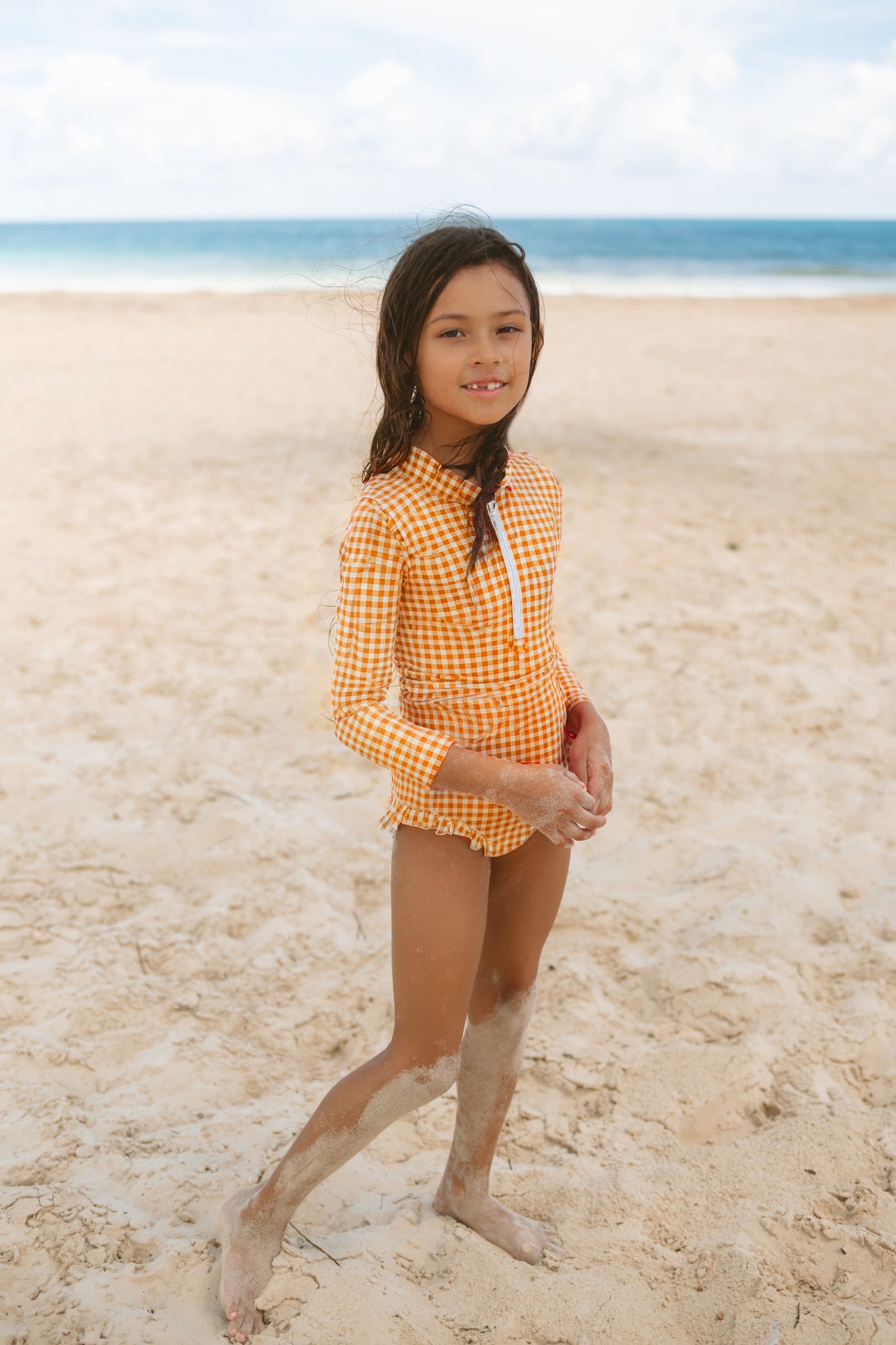 THE ESTHER - Girl's Long Sleeve Swimsuit