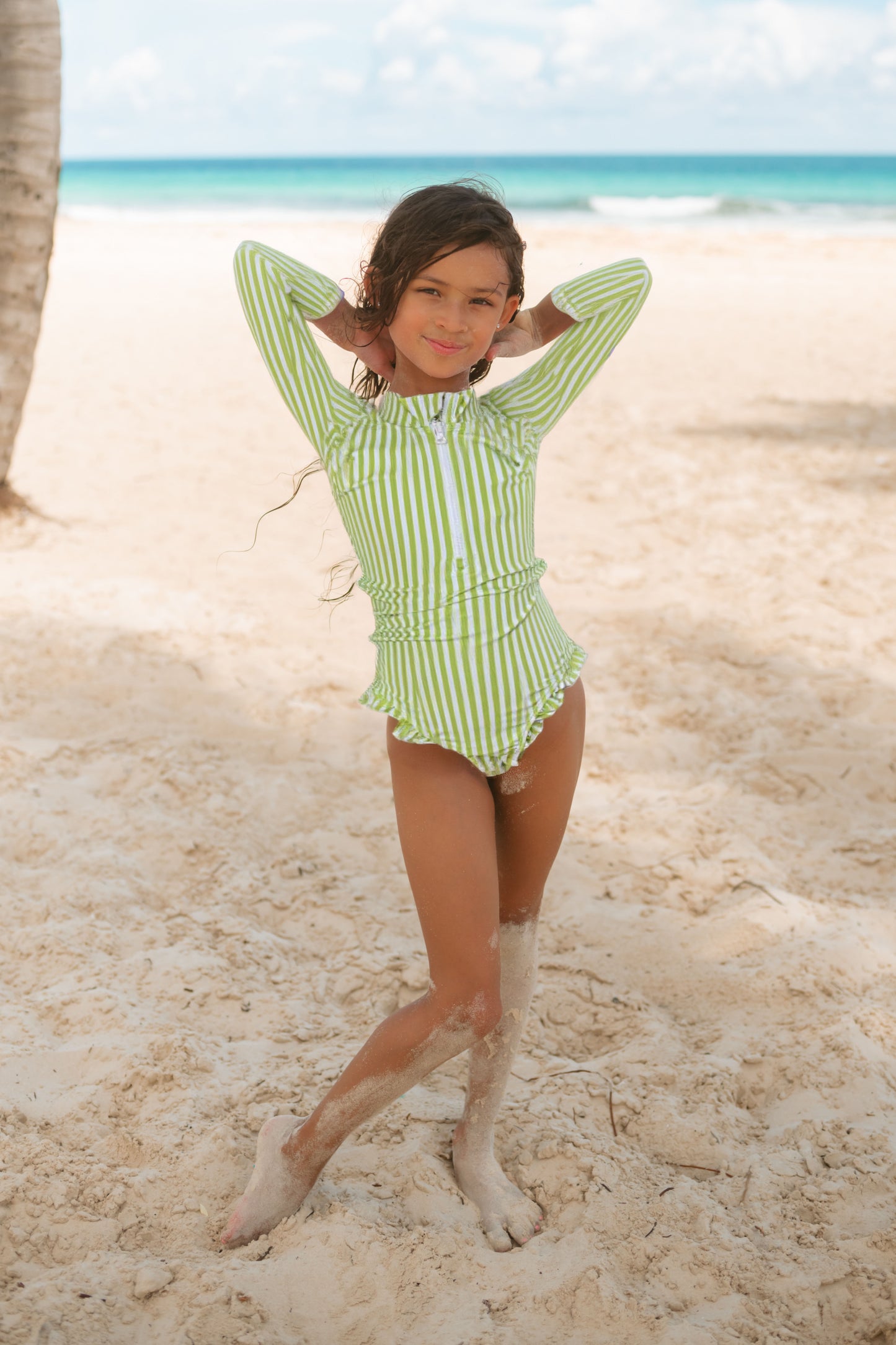 THE ESTHER - Girl's Long Sleeve Swimsuit