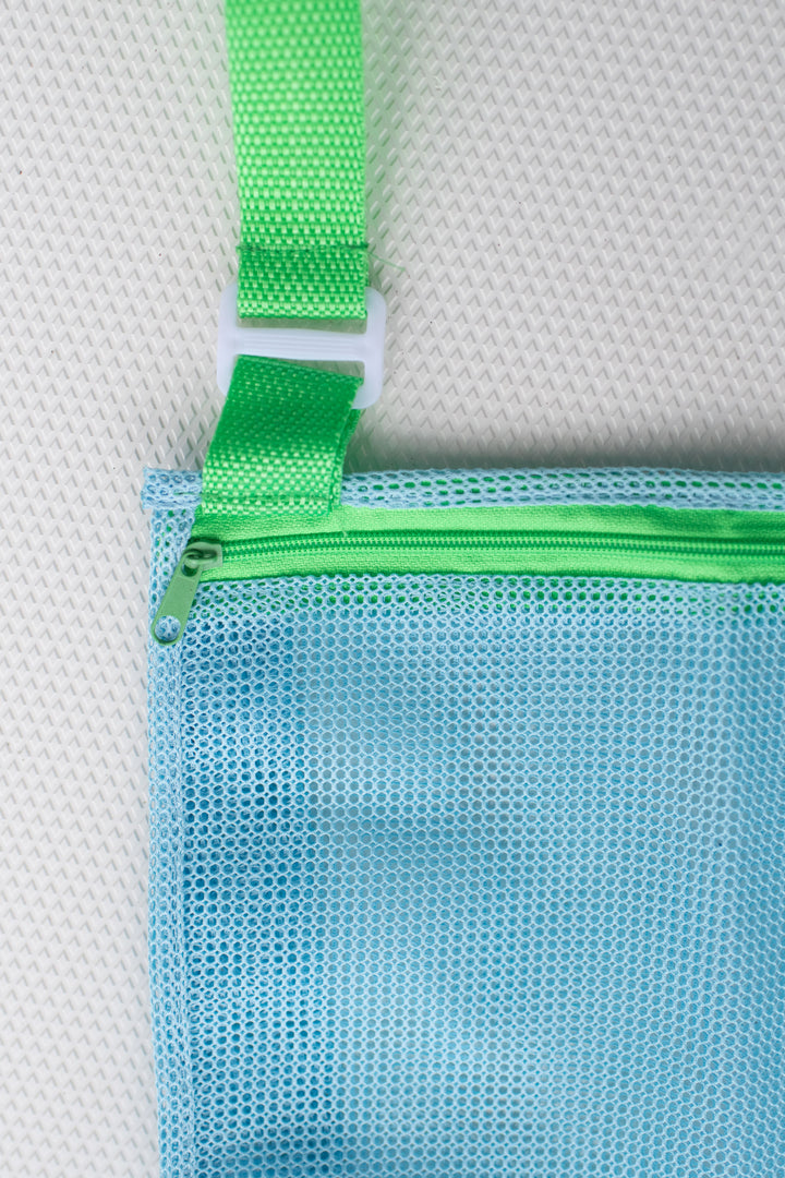 Blue Green Sea Shell Mesh Bags