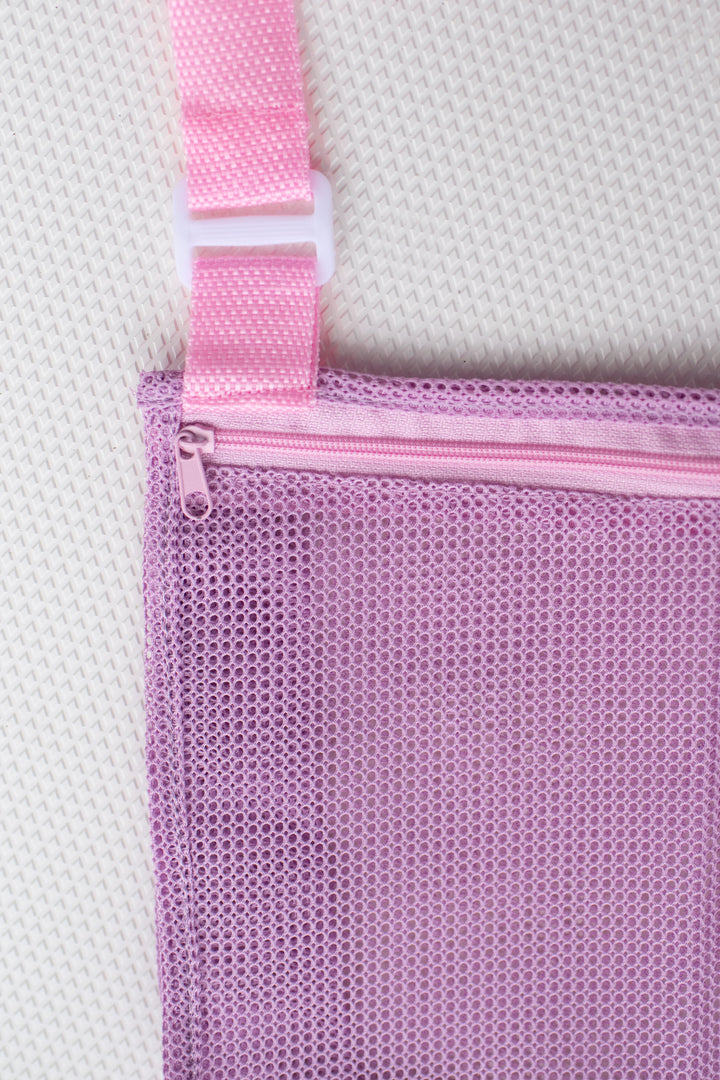 Lilac Pink Sea Shell Mesh Bags