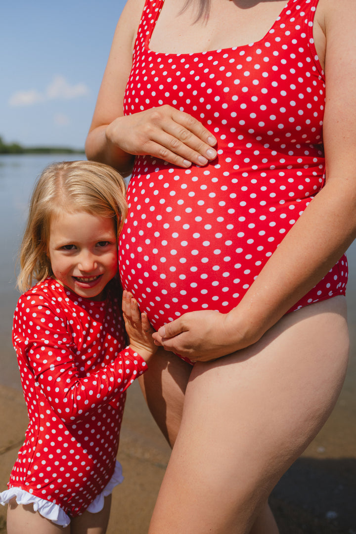 White Polka Dot THE ESTHER